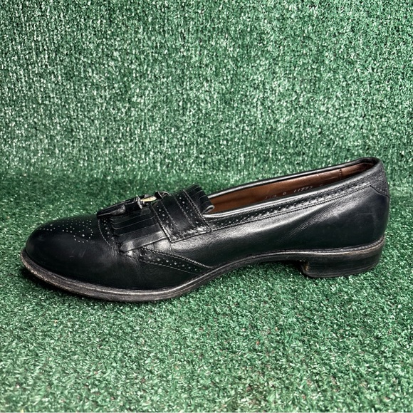 Allen Edmonds Bridgeton Black Leather Tassel Loafers Dress Shoes Mens 11.5 B main image 6